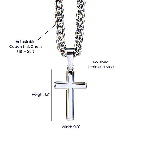 Men's Faith Cross Necklace