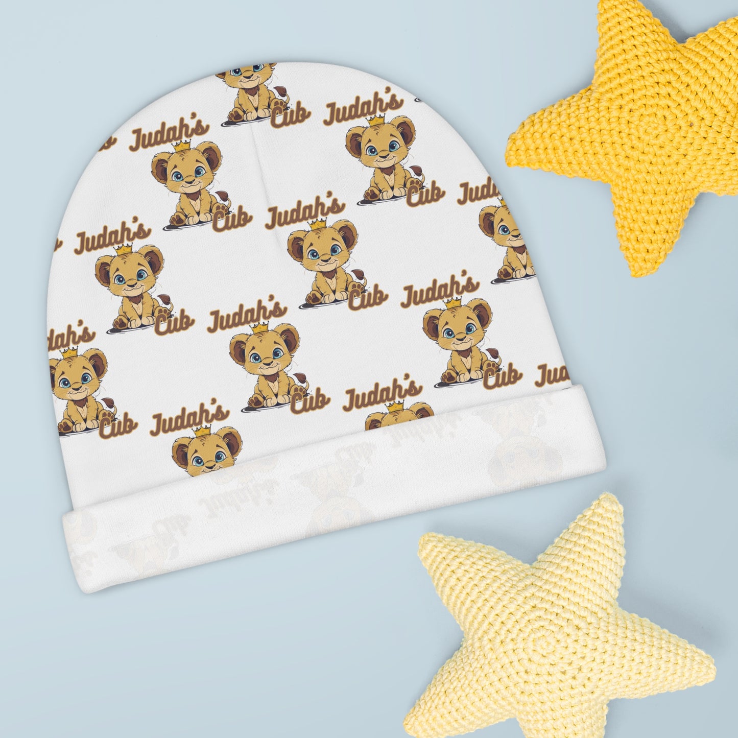 Judahs Cub Baby Beanie (AOP)