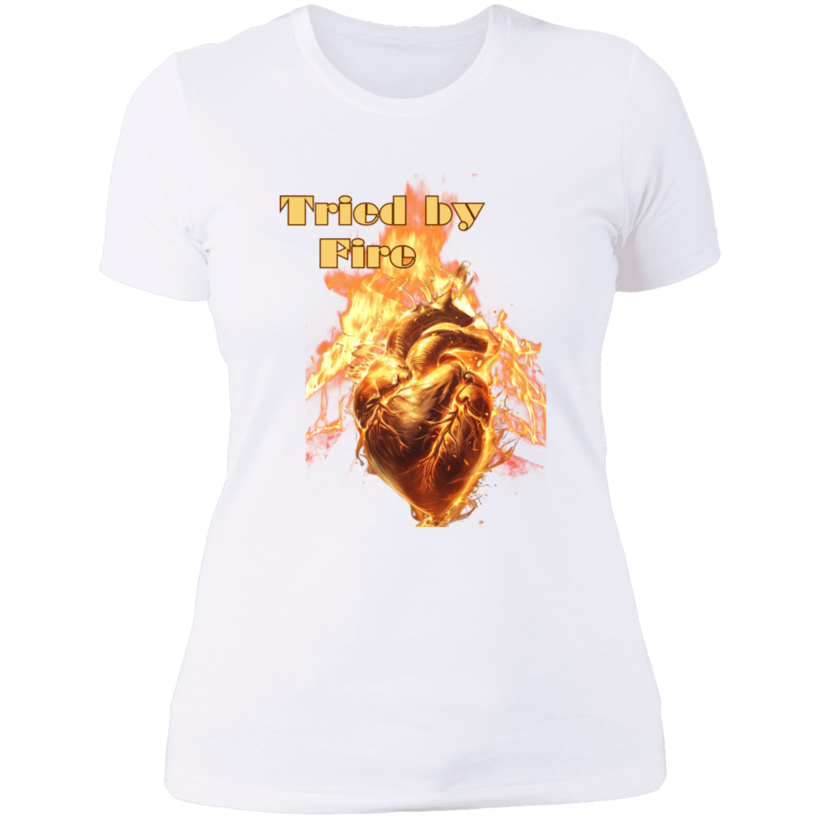 Tried by Fire Ladies' Boyfriend T-Shirt