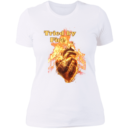 Tried by Fire Ladies' Boyfriend T-Shirt