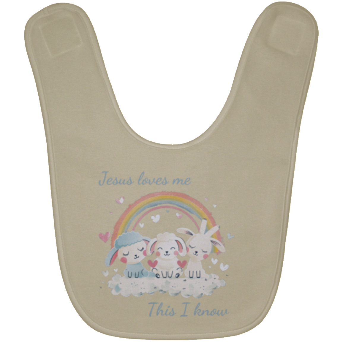 Jesus Loves Me Baby Bib