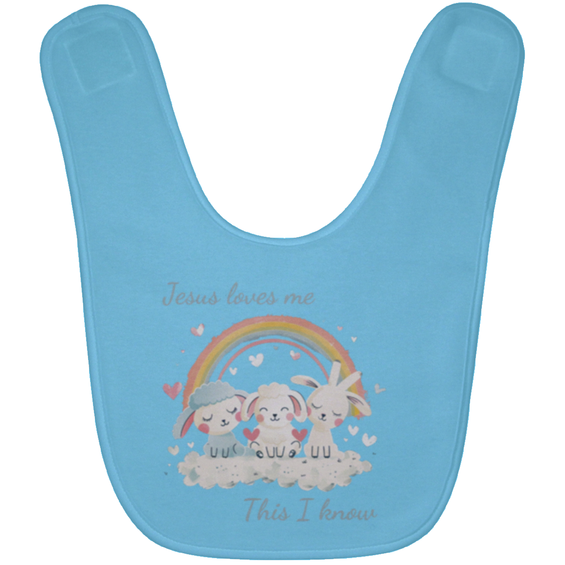 Jesus Loves Me Baby Bib