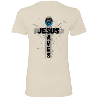 Jesus Saves Ladies' Boyfriend T-Shirt