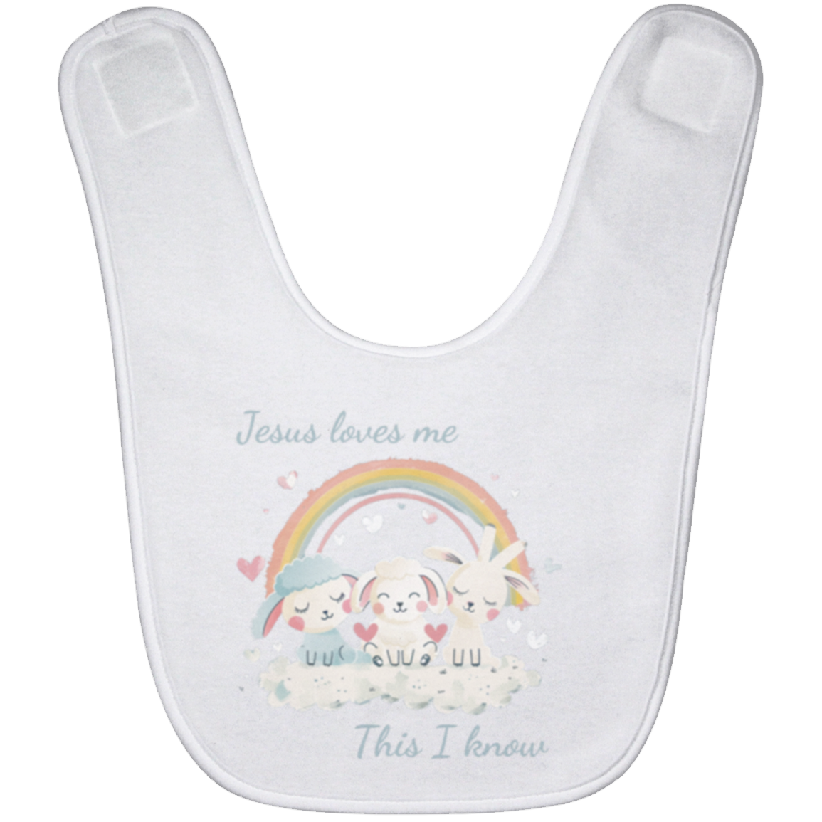 Jesus Loves Me Baby Bib