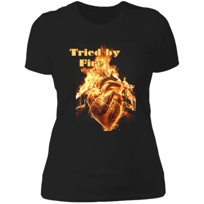 Tried by Fire Ladies' Boyfriend T-Shirt