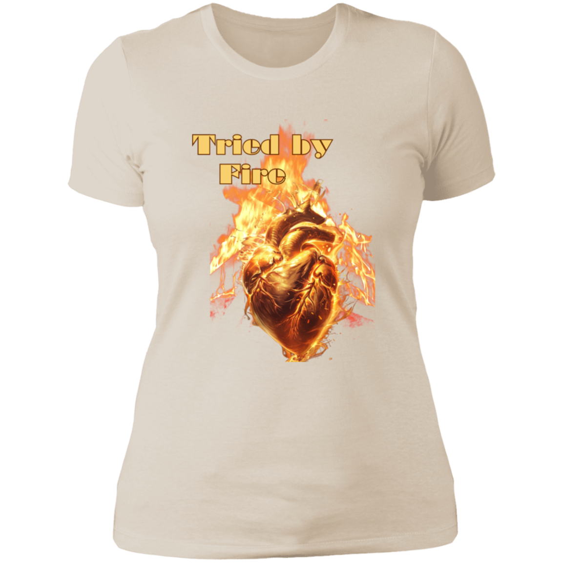 Tried by Fire Ladies' Boyfriend T-Shirt